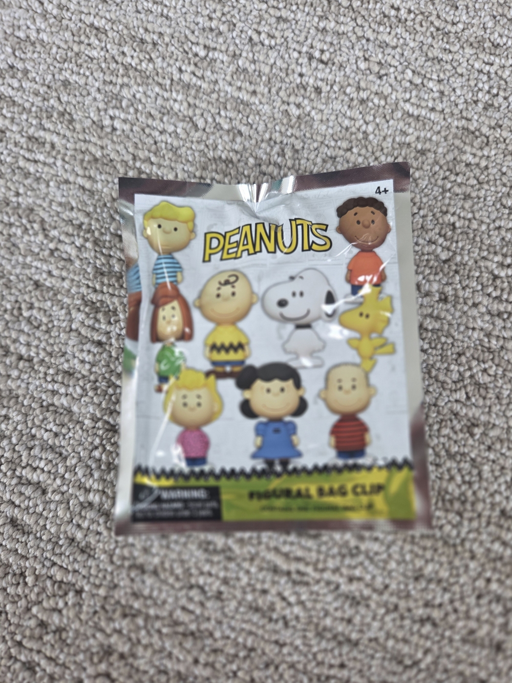 Peanuts 3D Figural Bag Clip Blind Bag